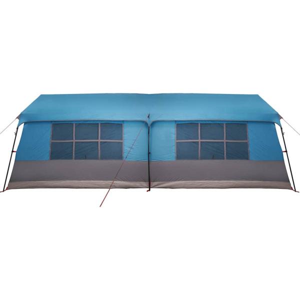 Campingzelt mit Fenstern Blau 12-Personen Wasserdicht