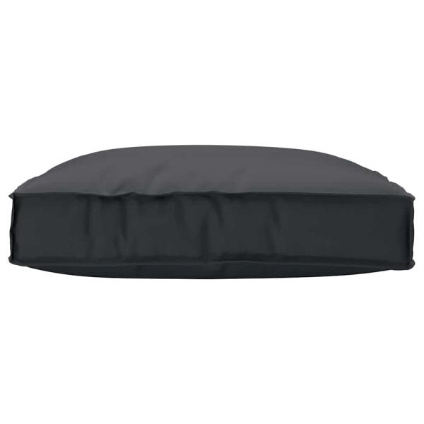 Pallet Kissen für Sitz Schwarz 80x80x12 cm Oxford Gewebe