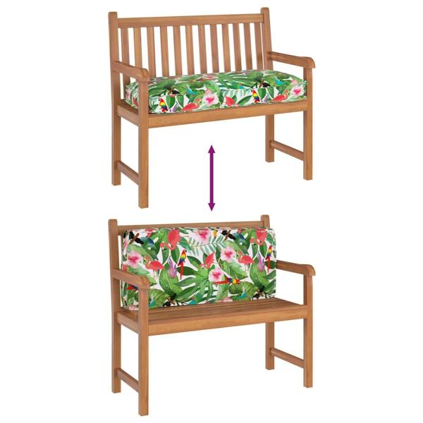 Außenkissen Tropischer Dschungel Polyester 120 x 12 x 50 cm