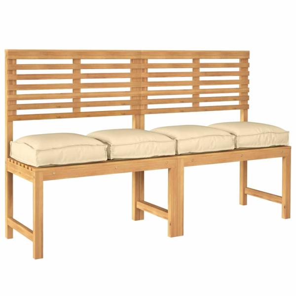 Pallet Kissen für Sitze 4 Stück Beige 40x40x8 cm Oxford-Stoff