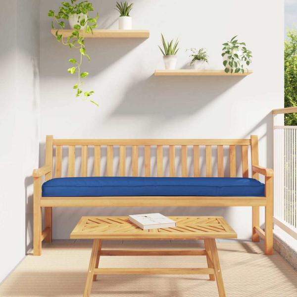 ARDEBO.de - Outdoor-Kissen Set aus 2 Königsblau Polyester Standard