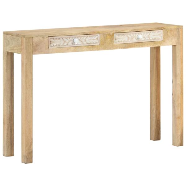 ARDEBO.de - Konsolentisch 110x30x75 cm Gebleichtes Massivholz Mango