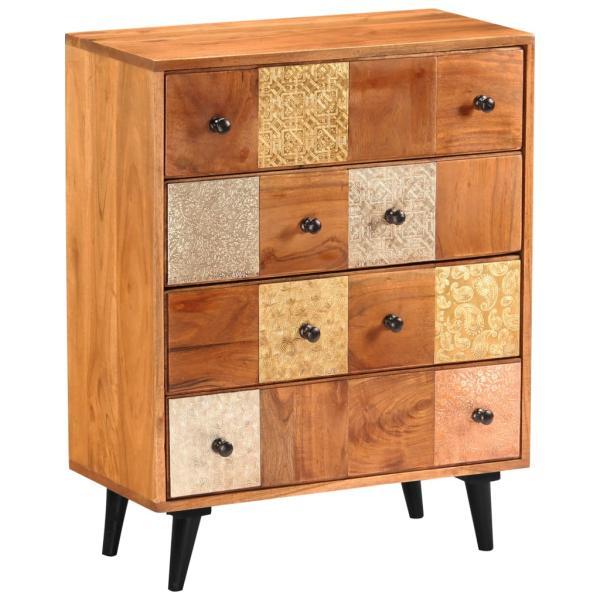 Kommode 60x30x75 cm Massivholz Akazie