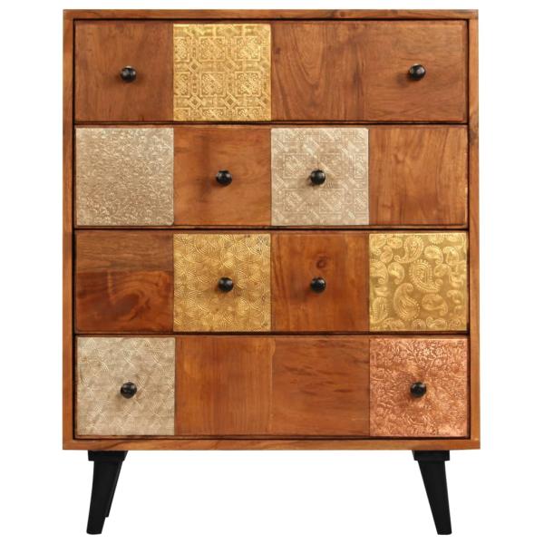 Kommode 60x30x75 cm Massivholz Akazie