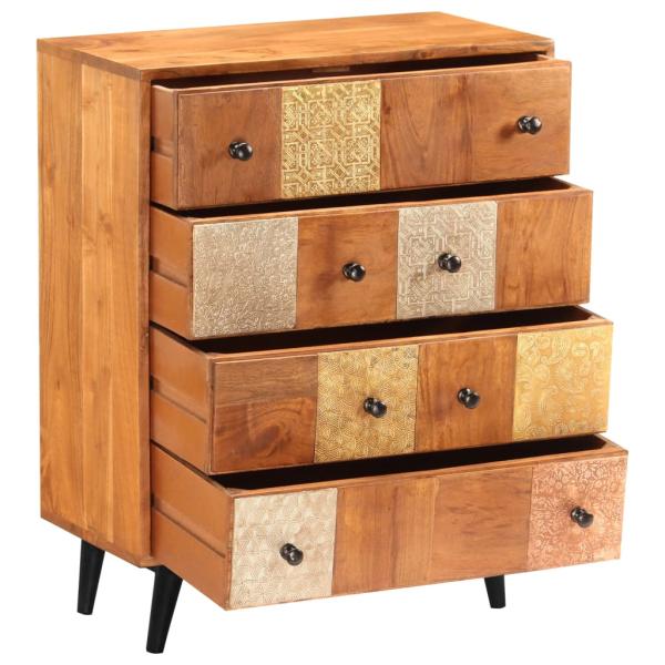 Kommode 60x30x75 cm Massivholz Akazie