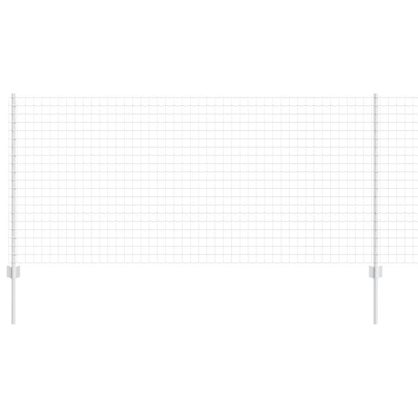 Gartenzaunset Set aus 2 Feuerverzinkter Stahl 10 x 1 m Langlebig