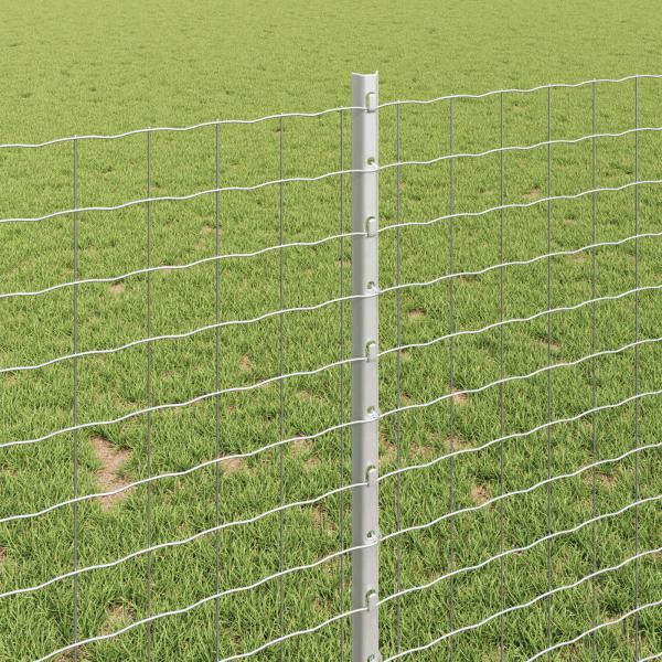 Gartenzaunset Set aus 2 Feuerverzinkter Stahl 10 x 1 m Langlebig