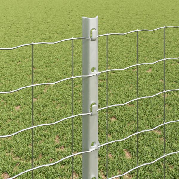 Gartenzaunset Set aus 2 Verzinkter Stahl 10 x 1,2 m Langlebig