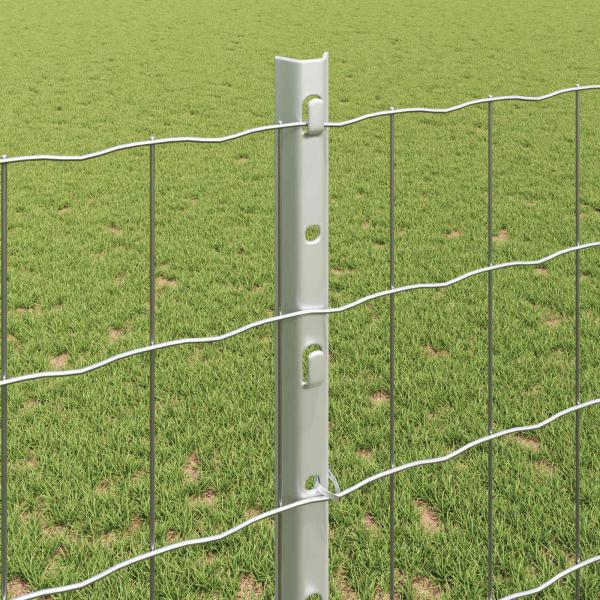 Gartenzaunrollen Set 2er Set Verzinkter Stahl 10 x 1,2 m