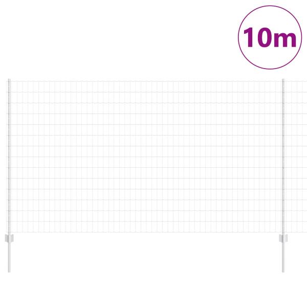 Gartenzaunset Set von 2 Verzinkter Stahl 10 x 1,4 m Rolle