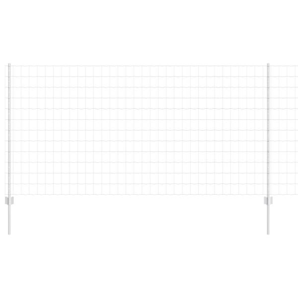 Gartenzaun-Roll-Set 2er Set Verzinkter Stahl 10 x 1,2 Meter
