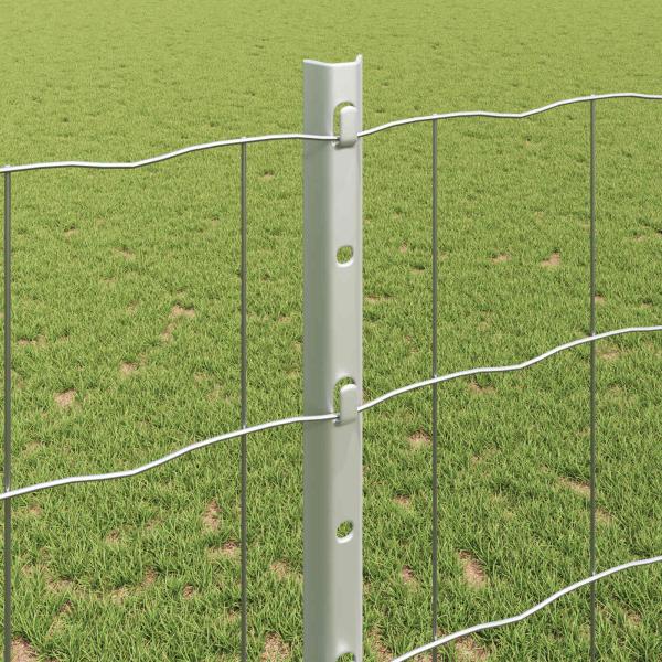 Gartenzaun-Roll-Set 2er Set Verzinkter Stahl 10 x 1,2 Meter