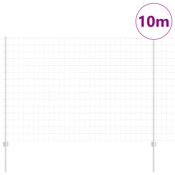Gartenzaunrollen-Set Set aus 2 Verzinkter Stahl 10 x 1,5 m Robust