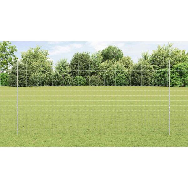 Gartenzaunrollen-Set Set aus 2 Verzinkter Stahl 10 x 1,5 m Robust