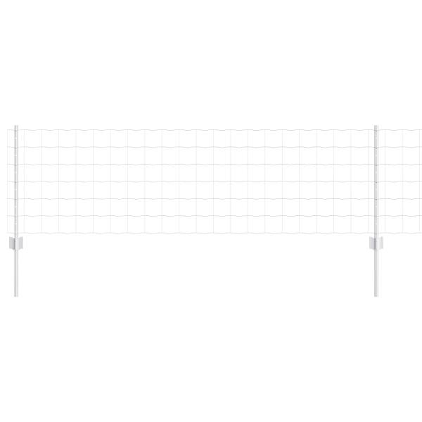 Euro Zaun Set Set aus 2 Feuerverzinkter Stahl 10 Meter Euro Zaun