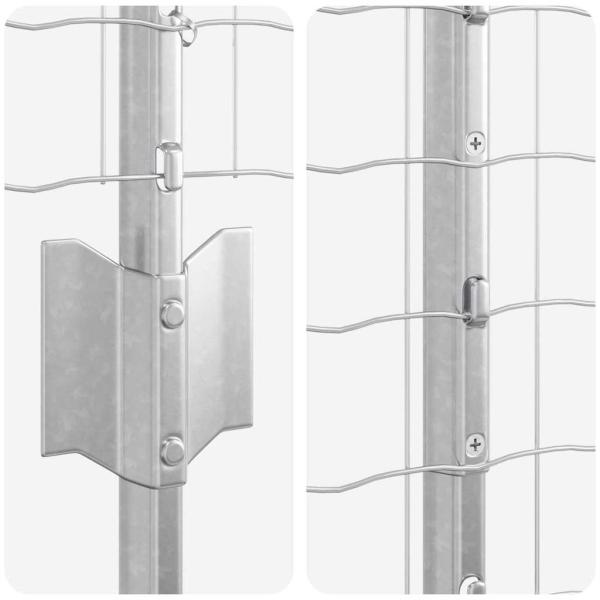 Euro Zaun Set Set aus 2 Verzinkter Stahl 10 x 1,6 Meter Langlebig