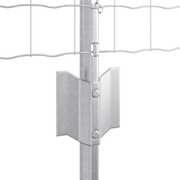 Euro-Zaun Set Set von 2 Verzinkter Stahl 25 x 0,6 m Langlebig