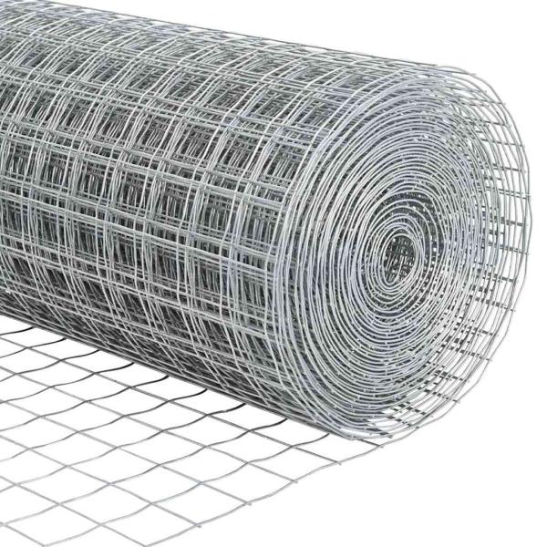 Euro-Zaun Set Set von 2 Verzinkter Stahl 25 x 0,6 m Langlebig