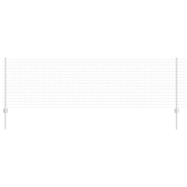 Euro Zaun Set Set aus 2 Feuerverzinkter Stahl 25 x 0,8 Meter