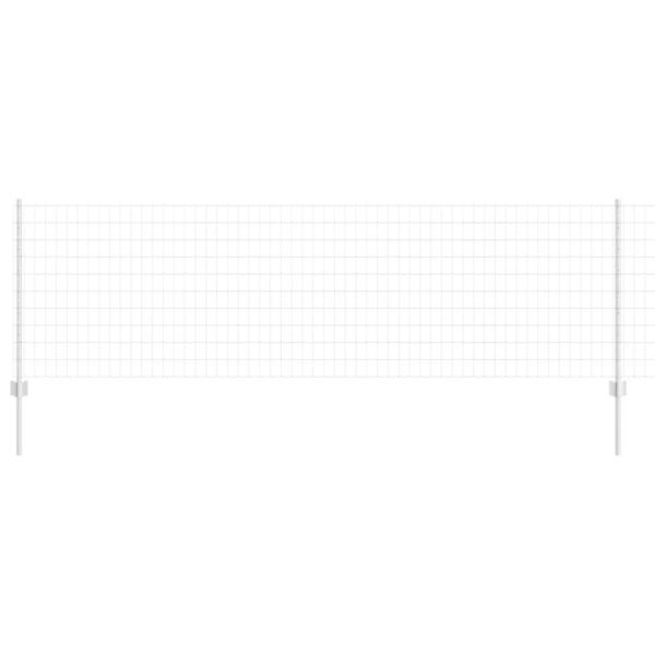 Gartenzaun Set Set aus 2 Verzinkt Verzinkter Stahl 25 x 0,8 m