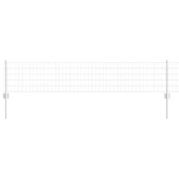 Gartenzaun Set Set mit 3 Galvanisierter Stahl Mittel Erweiterbar