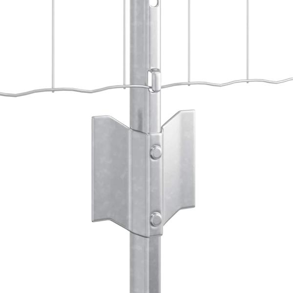 Gartenzaun Set Set mit 3 Galvanisierter Stahl Mittel Erweiterbar