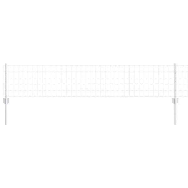 Gartenzaun Set 2 Teilig Verzinkter Stahl 10 x 0,4 m Langlebig