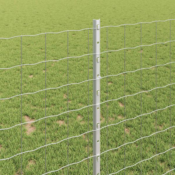 Zaun Set Set aus 2 Verzinkter Stahl 25 x 1 m Robust Zaun Set