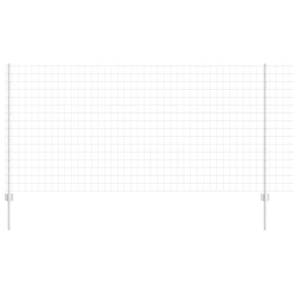 Gartenzaun Set Set aus 2 Verzinktes Grau Verzinkter Stahl