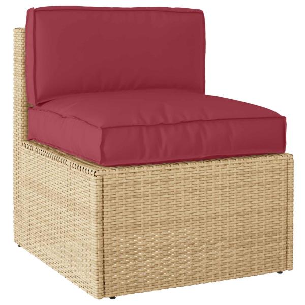 Palletkissen für Sitz/Rückenlehne Weinrot 120x60x12 cm Oxford-Stoff