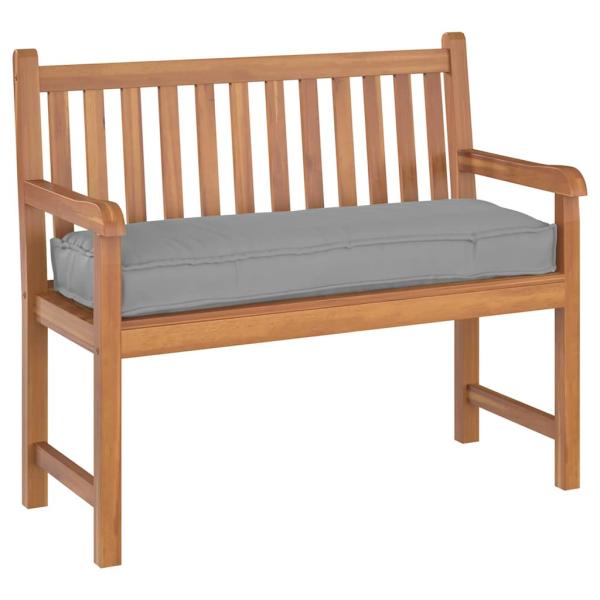 Pallet Kissen für Bank Grau 120x40x8 cm Oxford Stoff