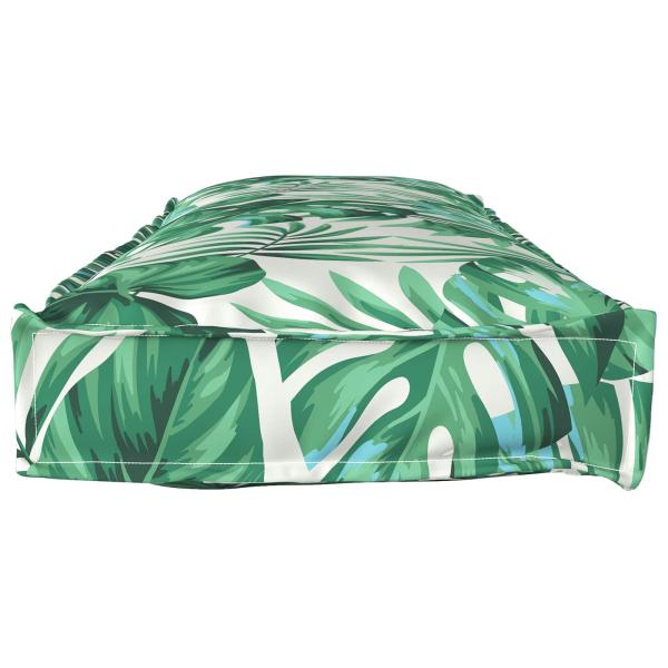 Pallet-Kissen für Bänke Blattdesign 120x40x8 cm Oxford-Stoff