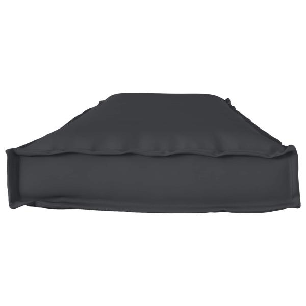 Außenkissen Schwarz Polyester Einzel Stuhlkissen Rechteckig