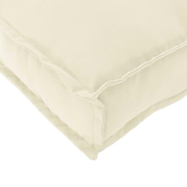 Outdoor Kissen Creme Polyester 40 cm x 150 cm x 7 cm