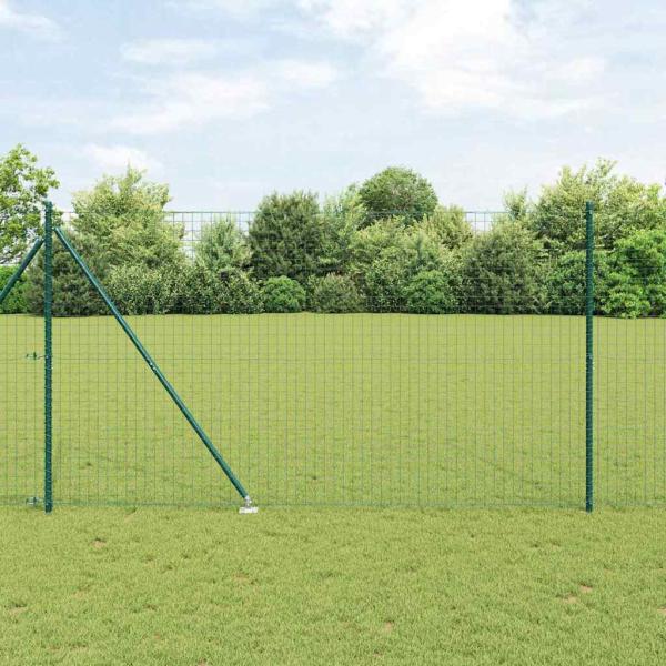 ARDEBO.de - Zaunpfosten mit Spike 7 Stück Ø32 mm 170 cm feuerverzinkter Stahl