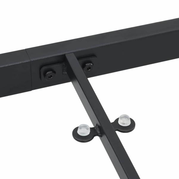 Gartentisch Schwarz 140 x 70 x 73 cm Metall