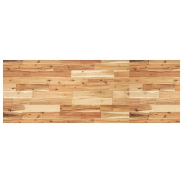 Tischplatte Rechteckig 120x50x2 cm Massivholz Akazie