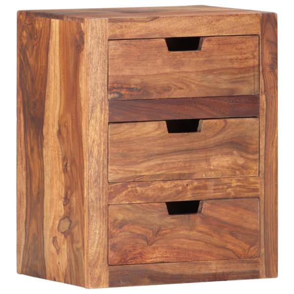 Nachttisch 40x30x50 cm Massivholz Mango