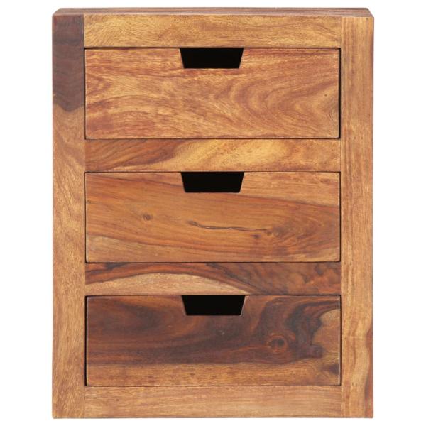 Nachttisch 40x30x50 cm Massivholz Mango
