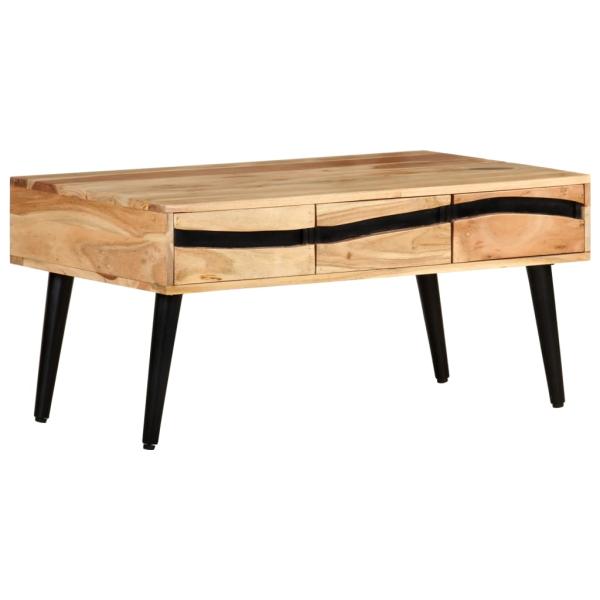 ARDEBO.de - Couchtisch 88x50x42 cm Akazie Massivholz