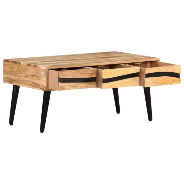 Couchtisch 88x50x42 cm Akazie Massivholz