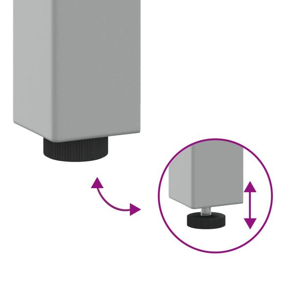 3-teilige Werkbank Set in rotem Stahl