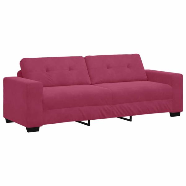 2-teiliges Sofa Set mit Kissen in Magenta