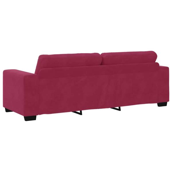 2-teiliges Sofa Set mit Kissen in Magenta