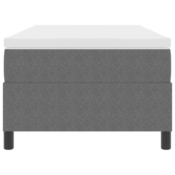 Boxspringbett mit Matratze Hellgrau 90x200 cm Cordstoff