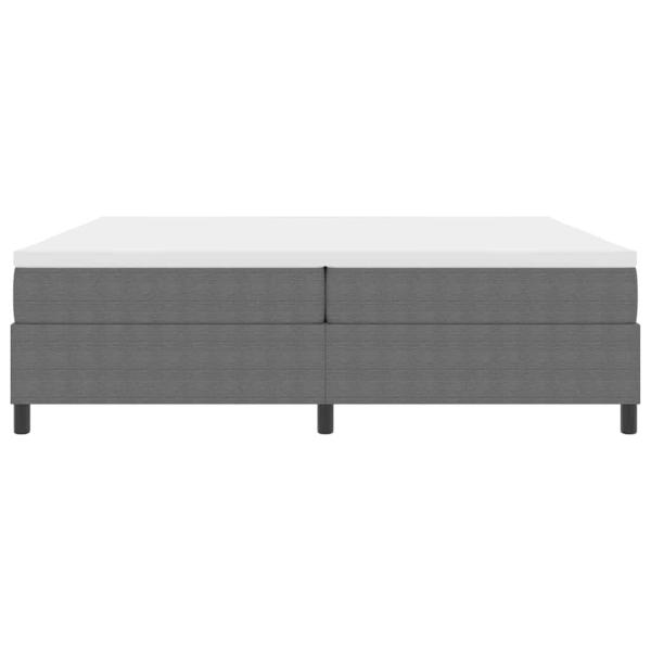 Boxspringbett mit Matratze Hellgrau 200x200 cm Cordstoff