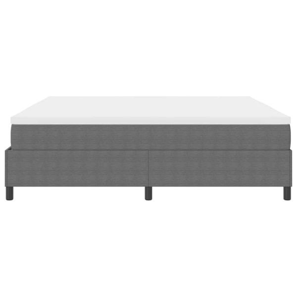 Boxspringbett mit Matratze Hellgrau 200x200 cm Cordstoff