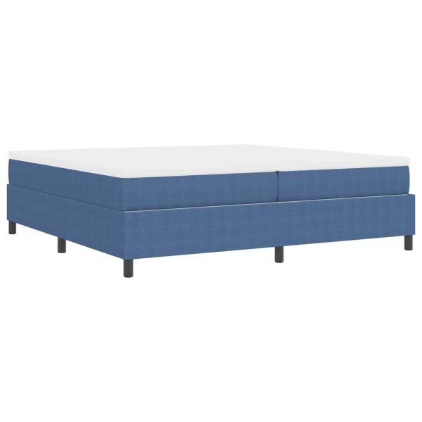 Boxspringbett mit Matratze Blau 200x200 cm Cordstoff