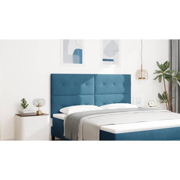 Kopfteil Dunkelblau 180 cm Samt