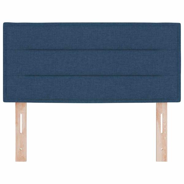 LED Kopfteil mit LED-Lichtleisten Blau 100 cm Stoff